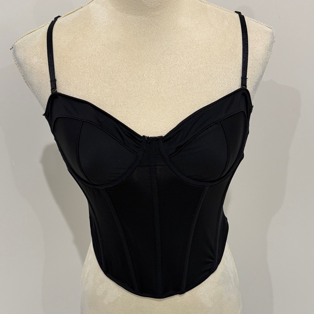 Garage Black Bustier Bra top